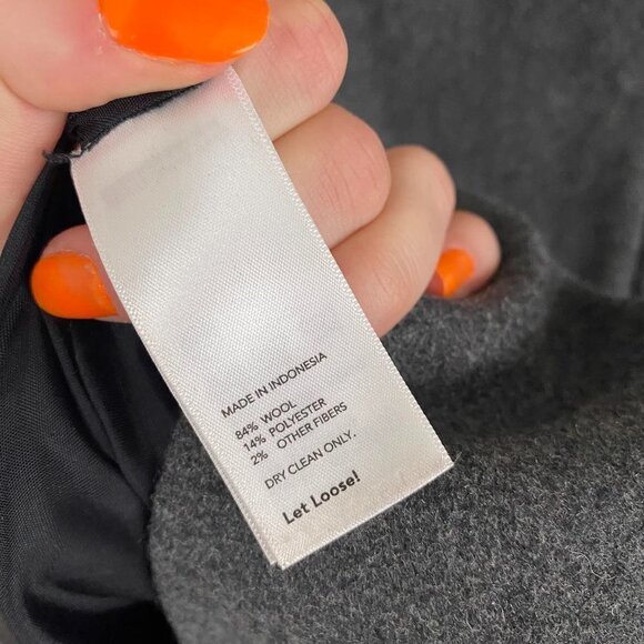 KATE SPADE SATURDAY gray wool a-line mini dress - Picture 7 of 7